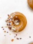 salted caramel coconut oatmeal baked donuts