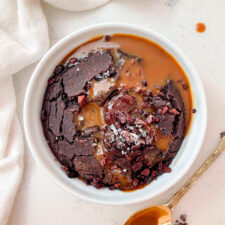 Salted Caramel Brownie Oatmeal