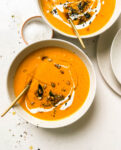 a bowl of creamy fall harvest soup