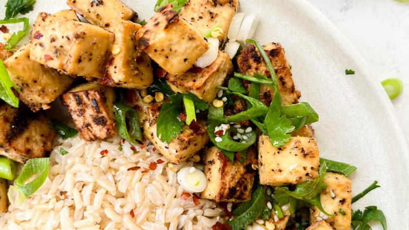The Best Crispy Baked Tofu | Munching With Mariyah