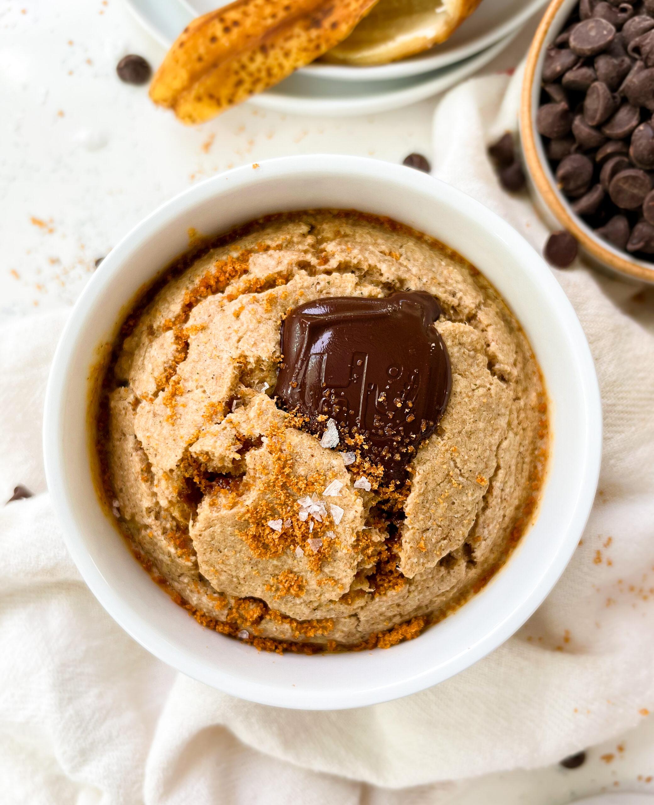 Banana Oatmeal Mug Cake (Blended Baked Oats in Microwave)