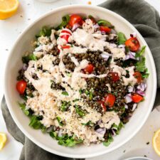 Spicy Vegan Lentil Salad