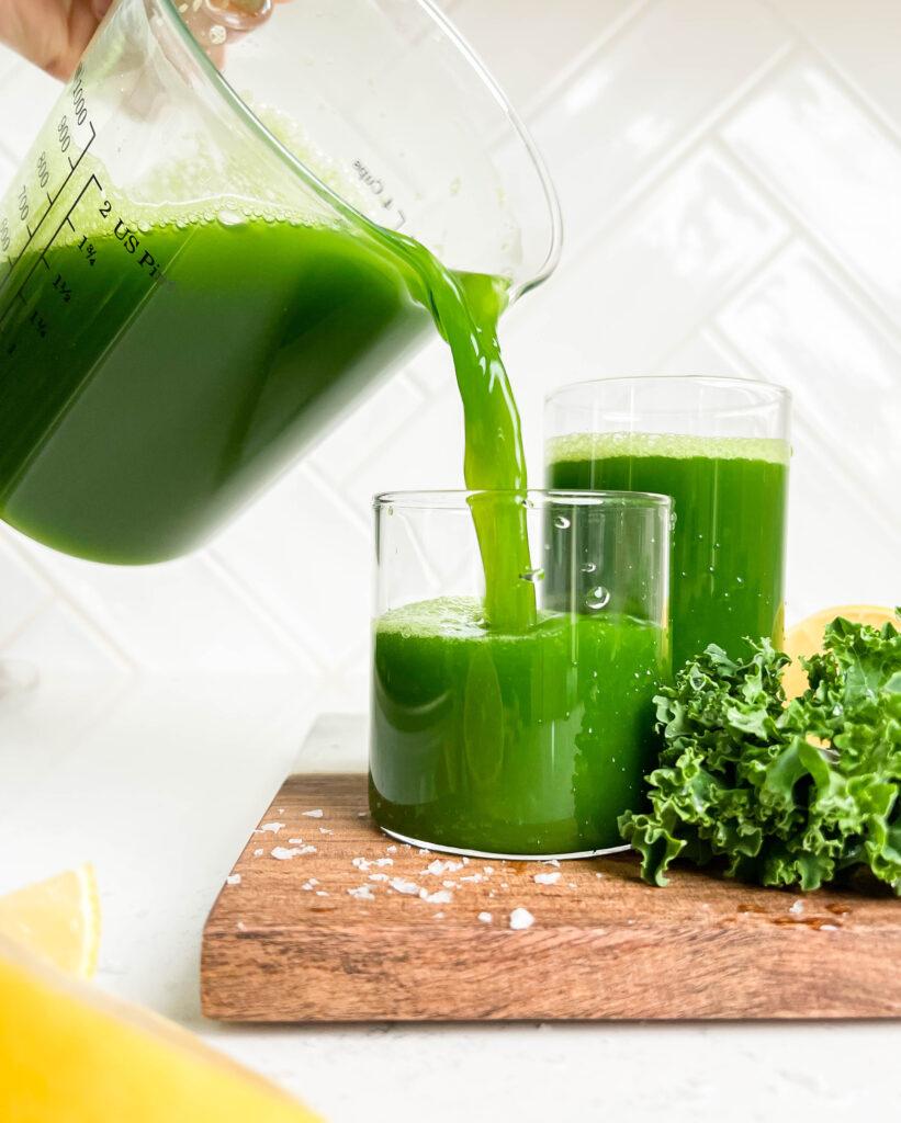 Green Juice in a Blender Without a Juicer