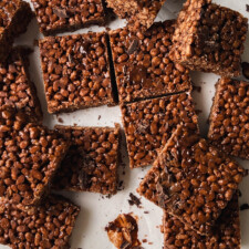 Double Dark Chocolate Rice Krispie Treats