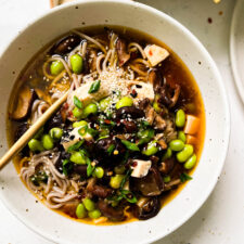 Spicy Mushroom Noodle Soup