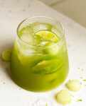 melon cooler in a glass