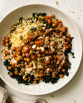 fall harvest salad in a bowl