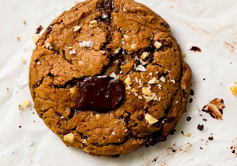 Single-Serve Pumpkin Chocolate Chip Cookie