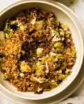 roasted brussels sprouts salad in a bowl