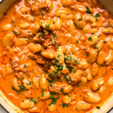 Spicy Tomato Butter Beans