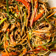 Sesame Peanut Soba Noodle Salad