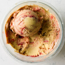 Strawberry Crisp Vanilla Ice Cream