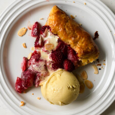Frangipane Strawberry Galette