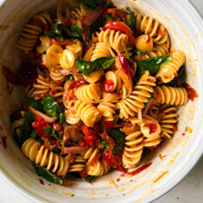 Roast Pepper Pasta Salad